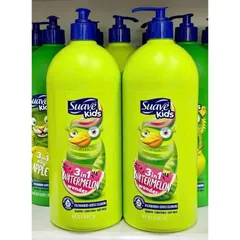 CHAI LỚN 1.18L Sữa Tắm Gội Suave Kids Cho Bé 3 Trong 1 Hương DƯA HẤU 832076