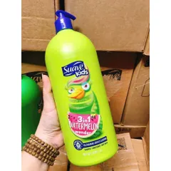 CHAI LỚN 1.18L Sữa Tắm Gội Suave Kids Cho Bé 3 Trong 1 Hương DƯA HẤU 832076