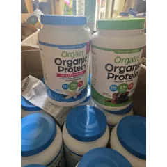 Mẫu mới của Mỹ bột đạm thực vật hữu cơ hương VANI 1200g, 1.24kg Orgain Organic Protein Plant Based Protein Powder