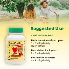 Viên DHA CHILDLIFE vị dâu siêu ngon, không tanh cho bé từ 6tháng của mỹ