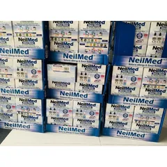 Combo hộp muối và Bình Xịt Rửa Mũi NeilMed Smile (250 gói muối người lớn). NHƯ HÌNH
