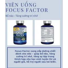 Bổ Não focus factor nutrition for the brain 180 viên Mỹ 2027