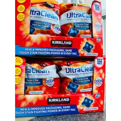 Túi Viên giặt Kirkland Ultra Clean 152 viên 3.04kg của Mỹ MẪU MỚI
