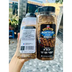 Hàng Mỹ HỘP 822g Muối ,GIA VỊ TẨM ƯỚP BÒ NƯỚNG Mỹ Grill Mates Montreal Steak Seasoning
