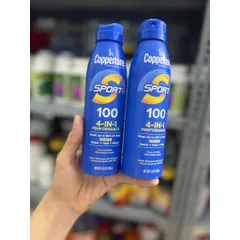 Xịt chống nắng Coppertone Sport Sunscreen Spray, SPF 100 - 156g