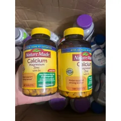 CAM KẾT CHÍNH HÃNG MỸ Viên Nature Made Calcium Magnesium Zinc With Vitamin D3 hộp 300 viên