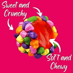 Kẹo dẻo phủ cốm cầu vồng Nerds Gummy Cluster 907g bịch to của Mỹ Kẹo Cầu Vồng Nerds Rainbow Candy