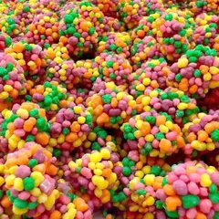 Kẹo dẻo phủ cốm cầu vồng Nerds Gummy Cluster 907g bịch to của Mỹ Kẹo Cầu Vồng Nerds Rainbow Candy