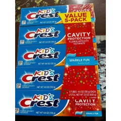 lốc 5 Tuýp Kem đánh răng cho bé Kid’s Crest Cavity Protection 2026