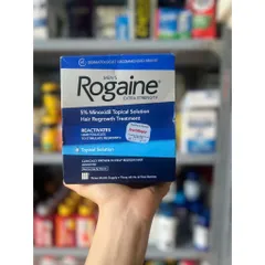 hộp Gel mọc tóc nam Rogaine Minoxidil 5% Extra Strength