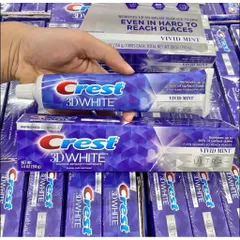 Lốc 5 TUÝP Kem Đánh Răng Crest 3D White Vivid Mint Ultra 158g - Ceria Cosmetics Store DATE 2025