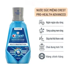 Nước Súc Miệng Crest Pro Health Advance Mỹ - 1000ml ( 1 lít)