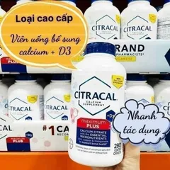 Viên uống bổ sung canxi hữu cơ CITRACAL Maximum Calcium citrate 280viên