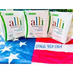 date 8/2025 CHÍNH HÃNG MỸ ALLI ORLISTAT 60 MG CAPSULES WEIGHT LOSS AID 60 VIÊN và 120 VIÊN