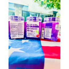Mẫu mới Kẹo ngủ Natrol Gummies Melatonin 10mg 90 viên. Date 2026