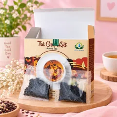 Trà Gạo Lứt Đỏ, Gạo Lứt Tím Hộp 30 Túi Nilon Siêu Thị Thiên Nhiên