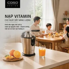 Máy vắt cam CASO CP330 Pro 160W tay ép trợ lực inox