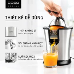 Máy vắt cam CASO CP330 Pro 160W tay ép trợ lực inox
