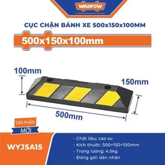 Cục Chặn Bánh Xe Cao Su WADFOW WYJ5A15 500x150x100mm Chặn Bánh Xe Ô Tô An Toàn