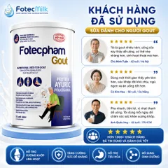 Sữa Bột Fotechpham Việt Nam Dinh Dưỡng Hỗ Trợ Ổn Định Axit Uric Bảo Vệ Xương Khớp 400G Fotecmilk