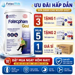 Sữa Bột Fotechpham Việt Nam Dinh Dưỡng Hỗ Trợ Ổn Định Axit Uric Bảo Vệ Xương Khớp 400G Fotecmilk