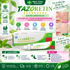 Gel Bôi Da T-a-z-o-r-e-t-i-n Skincare Hỗ Trợ Mịn Bề Mặt Da & Chăm Sóc Da Dầu Mụn Tuýp 15g