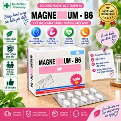 Viên uống bổ sung Magnesi và vitamin B6 giảm chuột rút,căng thẳng-Hộp 100 viên- VCP