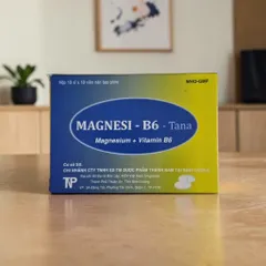 Viên uống bổ sung Magnesi và vitamin B6 giảm chuột rút,căng thẳng-Hộp 100 viên- Tana