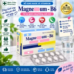 Viên uống bổ sung Magnesi và vitamin B6 giảm chuột rút,căng thẳng-Hộp 50 viên- MH