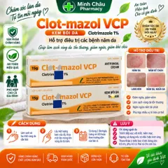 Kem Bôi C-l-o-t-r-i-m-a-z-o-l VCP Hỗ Trợ Dịu Mẩn Đỏ & Chăm Sóc Bề Mặt Da Khô Ráp Tuýp 15g