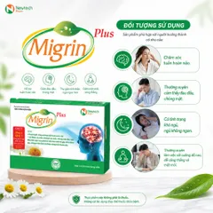 Migrin Plus Hộp 60 Viên – Viên Uống Hỗ Trợ Tuần Hoàn Não, Hỗ Trợ Giảm Cảm Giác Đau Đầu, Khó Ngủ