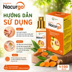 Chai xịt vết thương Nacurgo 30ml - Màng Sinh Học Polyesteramide – Hỗ trợ bảo vệ da