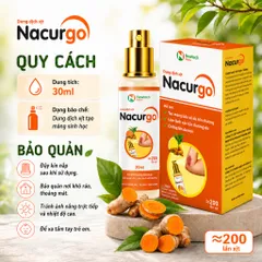 Chai xịt vết thương Nacurgo 30ml - Màng Sinh Học Polyesteramide – Hỗ trợ bảo vệ da