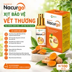 Xịt Vết Thương Nacurgo 12ml – Màng Polyesteramide Hỗ Trợ Che Phủ, Bảo Vệ Và Chăm Sóc Da