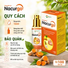 Xịt Vết Thương Nacurgo 12ml – Màng Polyesteramide Hỗ Trợ Che Phủ, Bảo Vệ Và Chăm Sóc Da