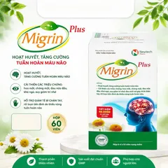 Migrin Plus Hộp 20 Viên – Hỗ Trợ Tuần Hoàn Não, Chăm Sóc Não Bộ Và Giấc Ngủ