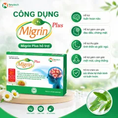 Migrin Plus Hộp 20 Viên – Hỗ Trợ Tuần Hoàn Não, Chăm Sóc Não Bộ Và Giấc Ngủ