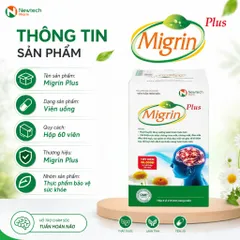 Migrin Plus Hộp 20 Viên – Hỗ Trợ Tuần Hoàn Não, Chăm Sóc Não Bộ Và Giấc Ngủ