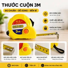 Thước Đo Cầm Tay 3M 5M, Nhỏ Gọn Tiện Mang Theo