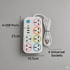 Ổ Cắm Điện Cao Cấp Nhiều Cổng USB