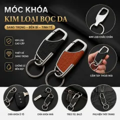 Móc Khóa Kim Loại Cao Cấp 8x3cm – Móc Chìa Khóa Ô Tô Xe Máy, Chìa Khóa Nhà Nhỏ Gọn Bền Đẹp