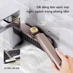 Bàn Chải Khe Hở Xoay 360° Đa Năng - Làm Sạch Kẽ Gạch, Mọi Ngóc  Cửa Nhà Bếp, Toilet