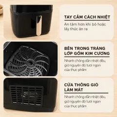 Nồi chiên không dầu Camel 15L , Nồi chiên không dầu 15L bảo hành 12 tháng bản 2026