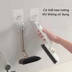Bàn Chải Khe Hở Xoay 360° Đa Năng - Làm Sạch Kẽ Gạch, Mọi Ngóc  Cửa Nhà Bếp, Toilet