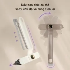 Bàn Chải Khe Hở Xoay 360° Đa Năng - Làm Sạch Kẽ Gạch, Mọi Ngóc  Cửa Nhà Bếp, Toilet