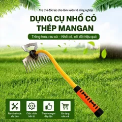 Dụng Cụ Làm Vườn Bằng Thép Không Rỉ, Dụng Cụ Cào Cỏ Tay Cầm Dài, 11 Răng, Nhỏ Gọn Dễ Sử Dụng