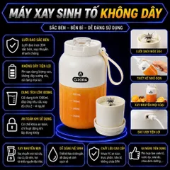 MÁY XAY SINH TỐ CẦM TAY GROPA DUNG TÍCH 1000ML , Máy Xay Sinh Tố Mini Bảo Hành 18 Tháng