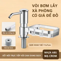 Vòi bơm nước rửa chén hút chất tẩy rửa, lắp đặt dễ dàng, xoay 360 độ nút ấn mượt mà