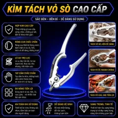 Dụng Cụ Tách Sò Huyết Inox Nhanh Tiện Dụng Kềm Tách Sò Huyết Vỏ Cua Ghẹ Inox