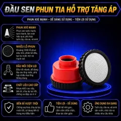 Vòi sen tưới cây 1000 lỗ chuyên dùng tưới cho rau, lan và hoa cây cảnh không bị dập nát, rửa trôi đất nhẹ nhàng